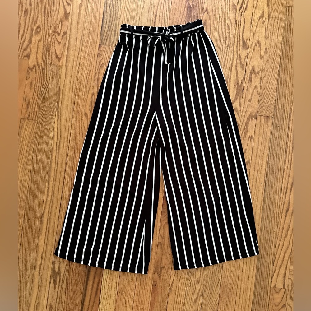 Wide Leg Striped Pants